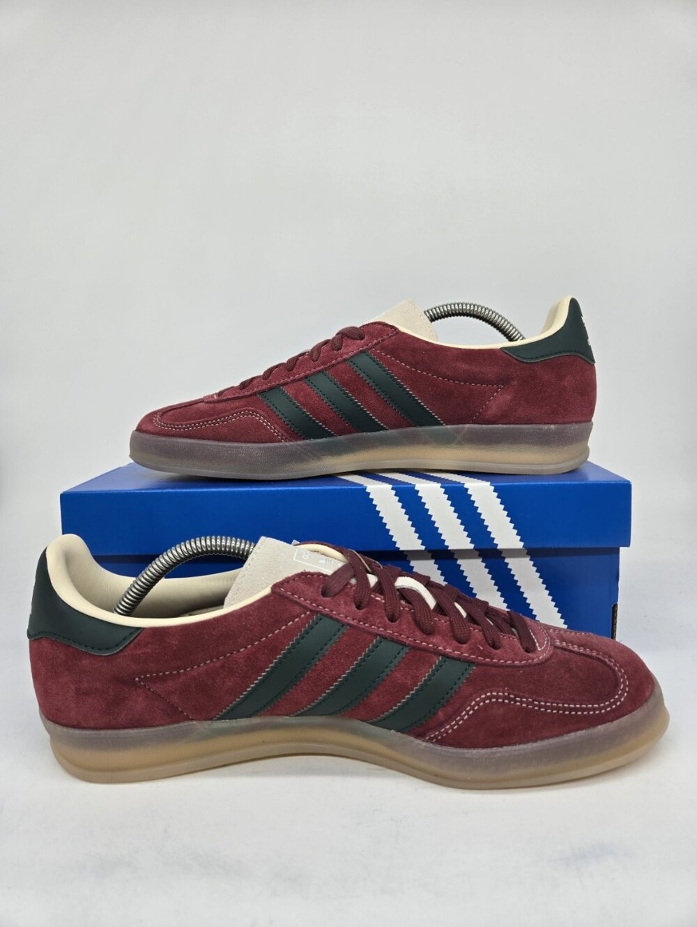 Adidas Men's Gazelle Indoor JH5403 Shadow Red Green Shoes Size 12 - Picture 6 of 8